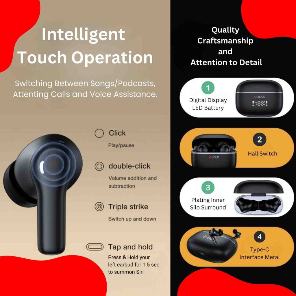 High Quality Sound Earbuds Latest 5.4 Bluetooth Earphones