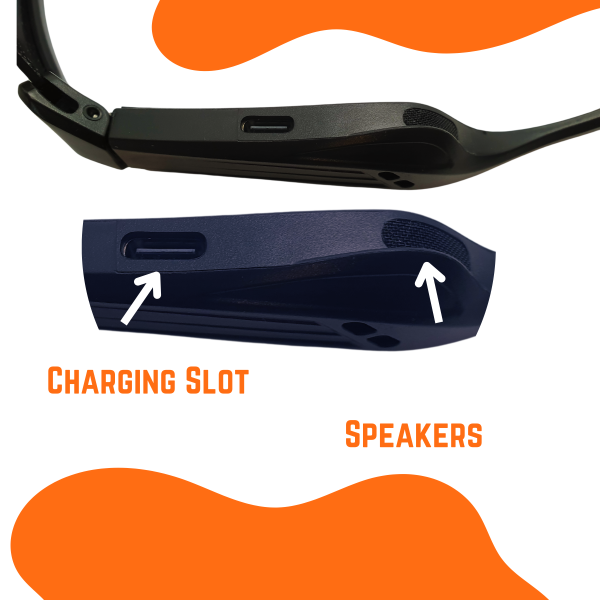 Smart Sports Glasses with Speakers and Mic